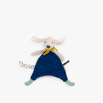 Doudou petit chien malin bleu