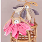 Doudou fleur collector beige