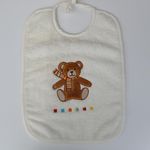 Bavoir Ours brun prénom offert