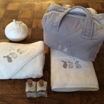 Drap de bain Lapin calin prénom offert