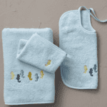 Drap de bain Hippocampes prénom offert