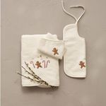 Drap de bain Pain d'épices prénom brodé