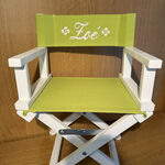 Fauteuil Metteur en scène personnalisé toile anis