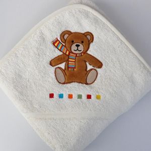 Cape de bain brodée pour bébé