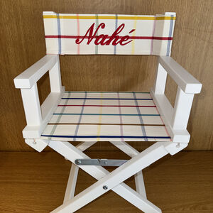 Fauteuil Metteur en scène personnalisé toile basque Eugéne POP (photo 1/1)