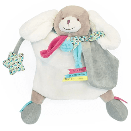 Doudou marionnette bleu et violet (photo 1/2)