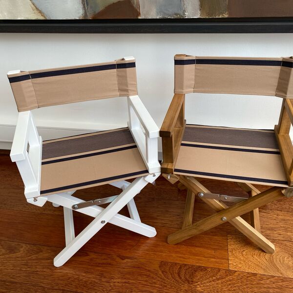 Fauteuil Metteur en scène personnalisé toile basque Léon (photo 1/1)