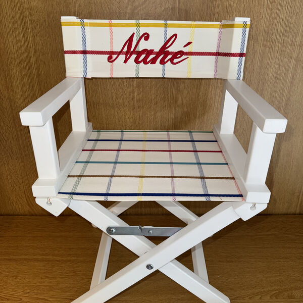 Fauteuil Metteur en scène personnalisé toile basque Eugéne POP (photo 1/1)