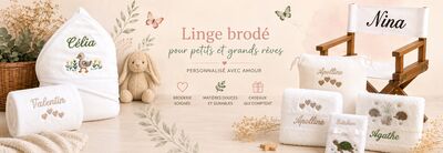 Petit Léon en Peignoir brodé